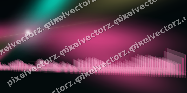 Glowing neon chart background in pink and orange