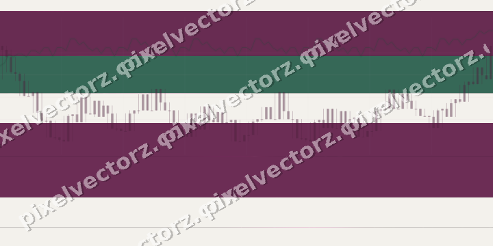 Glowing neon chart background in magenta and pink