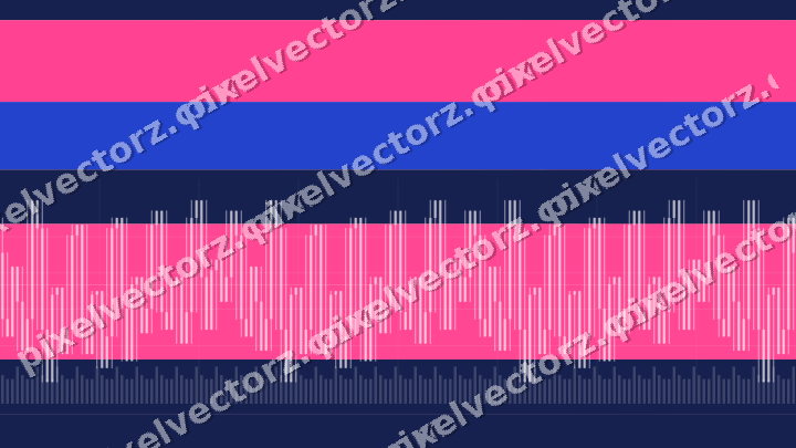 Soft pastel chart background in pink and blue