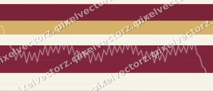 Glowing neon chart background in pink and amber