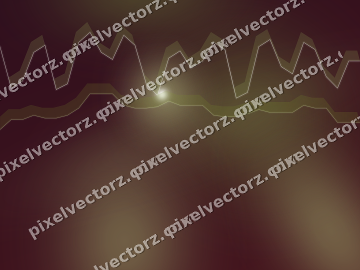 Glowing neon chart background in lime and pink