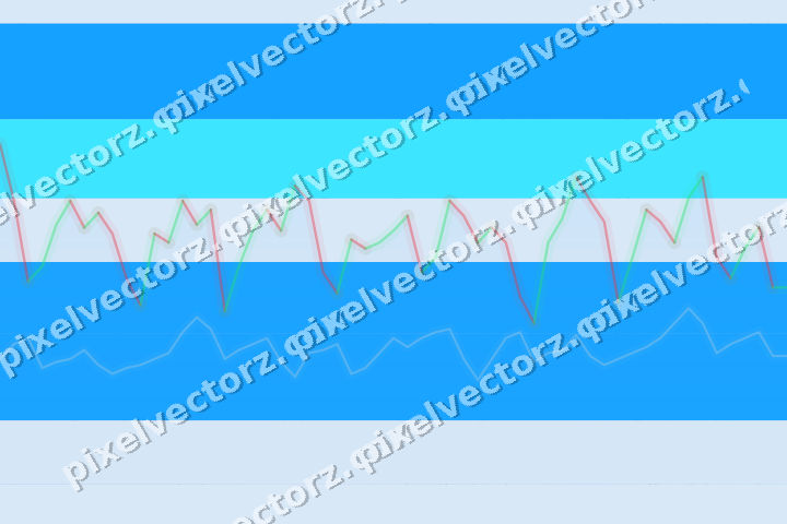 Soft pastel chart background in cyan and blue
