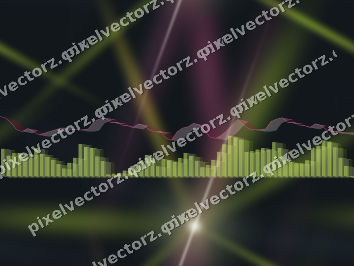 Nahtloser Neon Diagramm Hintergrund in Limette und Bernstein