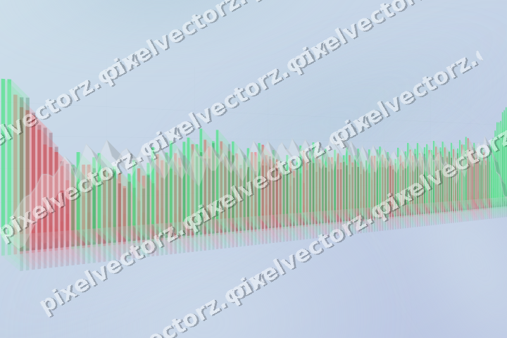 Soft pastel chart background in cyan and red