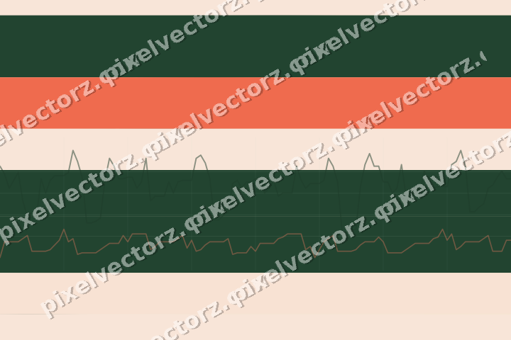 Soft pastel chart background in dark green and red
