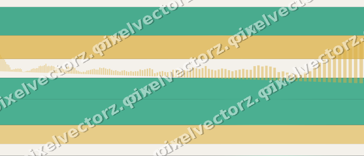 Glowing neon chart background in amber and green