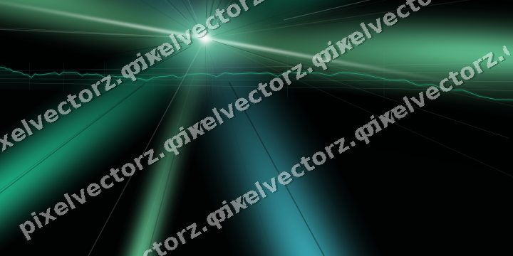 Glowing neon chart background in green and teal