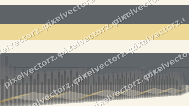 Glowing neon chart background in blue and amber