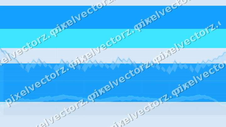 Soft pastel chart background in cyan and blue