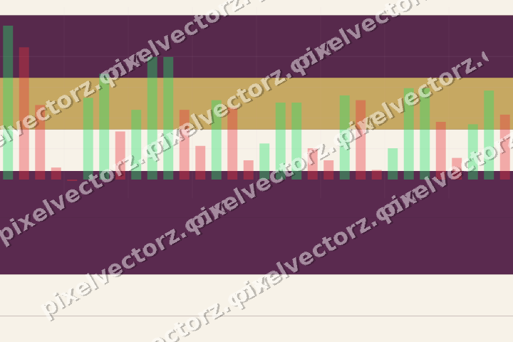 Glowing neon chart background in dark magenta and amber