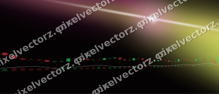 Glowing neon chart background in magenta and lime