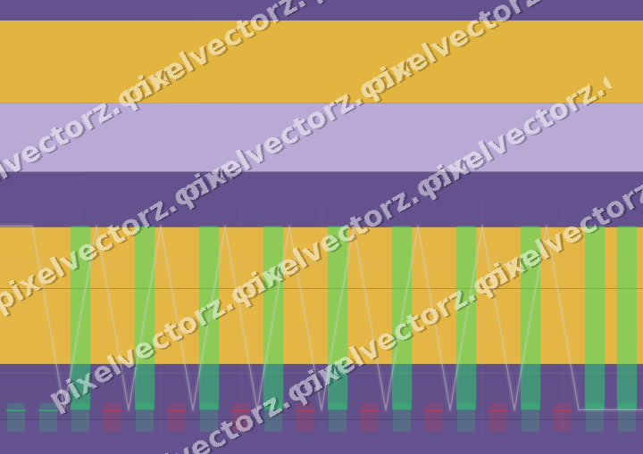 Glowing neon chart background in amber and purple