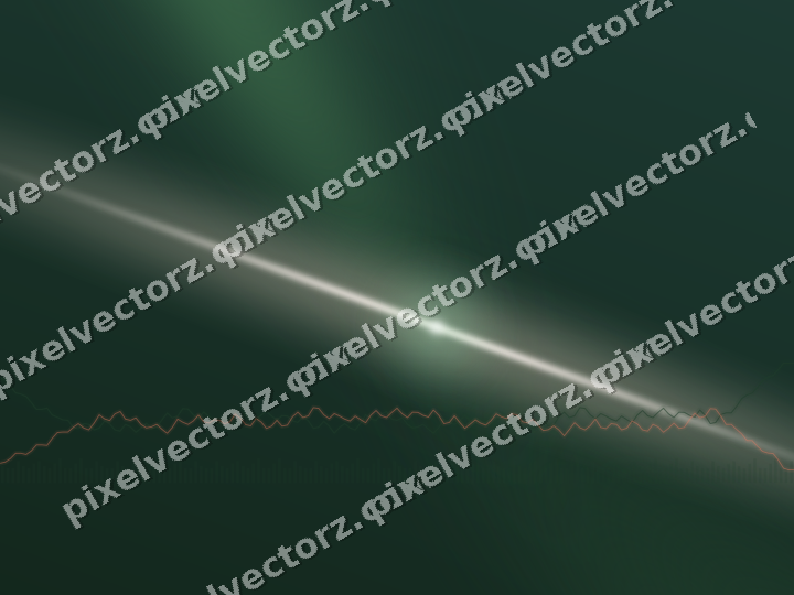 Glowing neon chart background in dark green and red