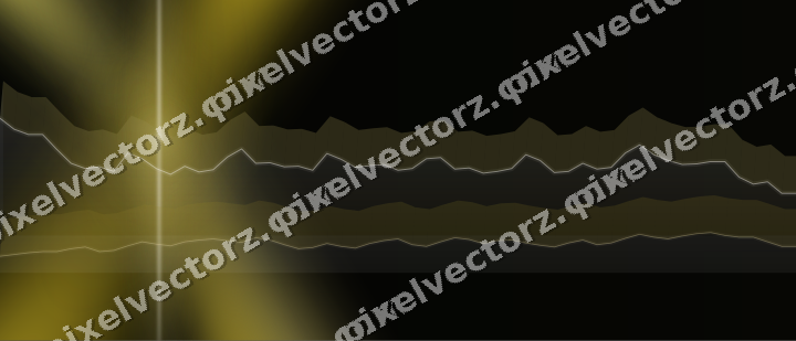 Glowing neon chart background in amber and yellow
