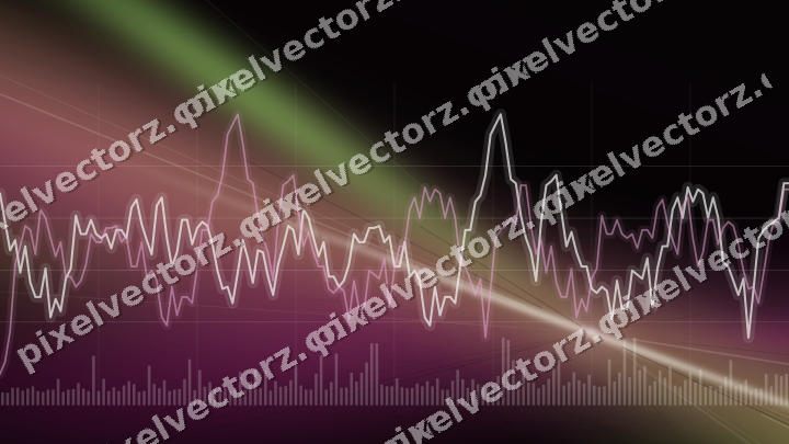 Leuchtender Neon Diagramm Hintergrund in Magenta und Limette