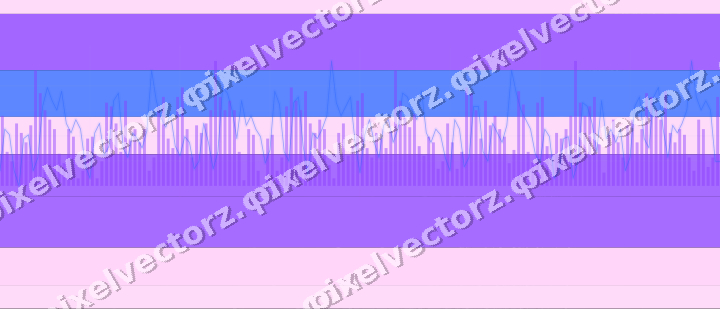 Glowing neon chart background in purple and blue
