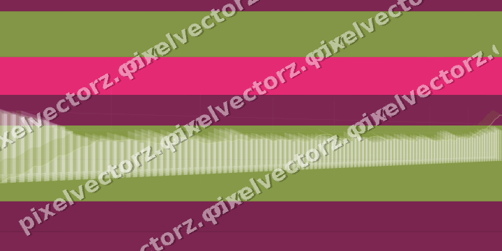 Glowing neon chart background in lime and pink