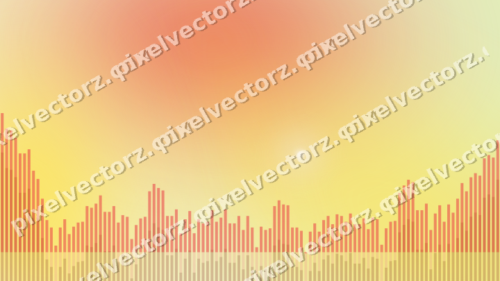 Soft pastel chart background in red and orange