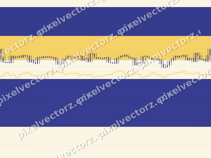 Glowing neon chart background in dark blue and amber