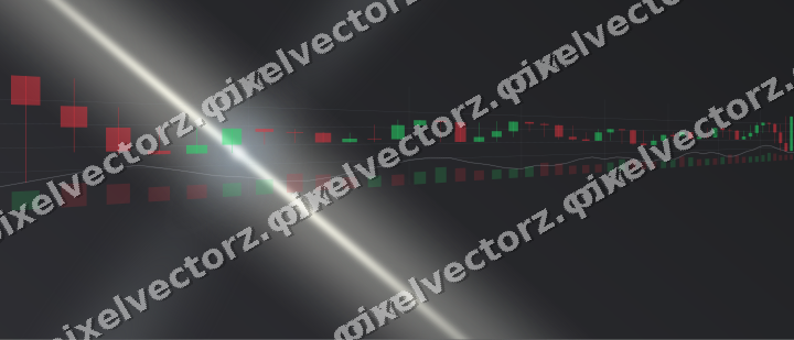 Glowing neon chart background in yellow and grey