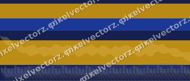Soft pastel chart background in amber and blue