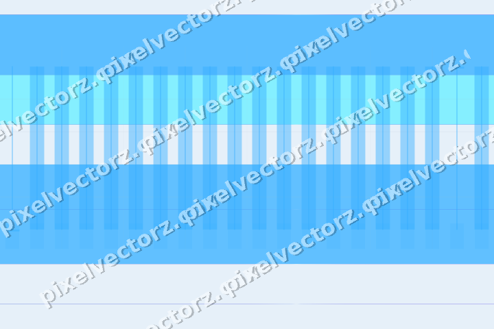 Glowing neon chart background in cyan and blue