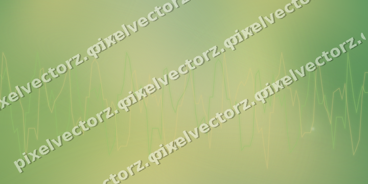 Glowing neon chart background in lime and yellow