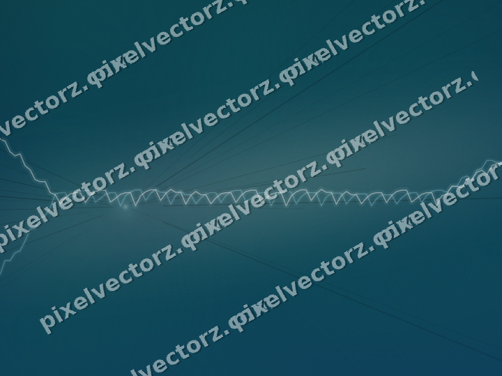 Glowing neon chart background in dark teal and orange
