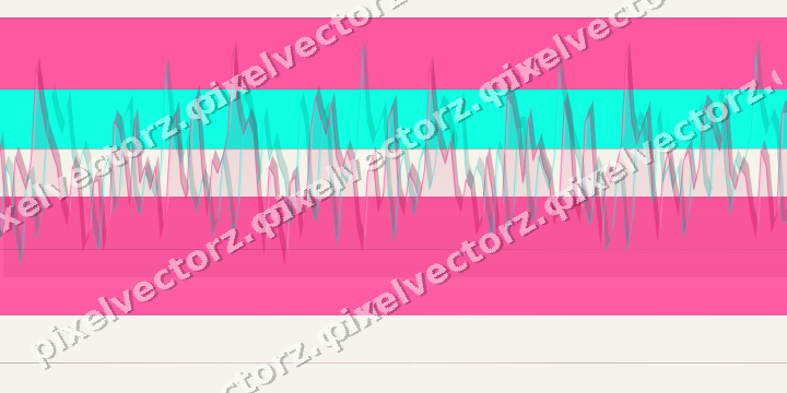Glowing neon chart background in pink and orange