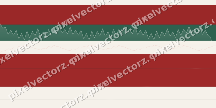 Glowing neon chart background in dark red and dark green