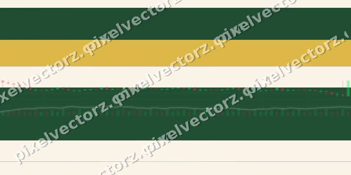 Glowing neon chart background in green and amber