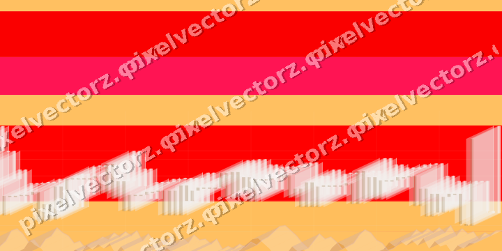 Soft pastel chart background in red and orange