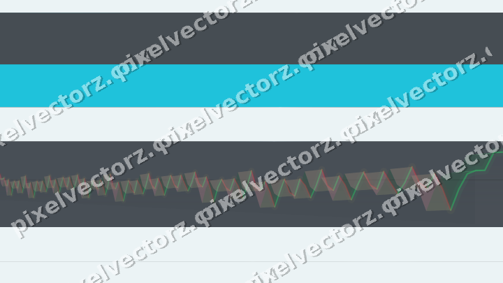 Glowing neon chart background in teal and pale cyan