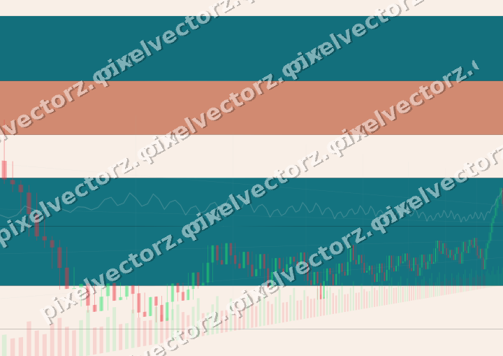 Glowing neon chart background in teal and orange
