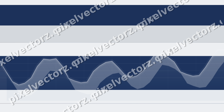 Glowing neon chart background in blue