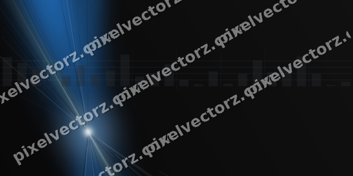 Glowing neon chart background in blue and yellow
