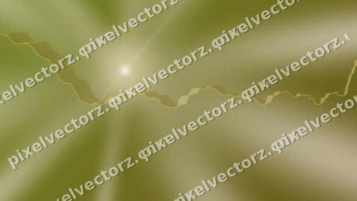 Glowing neon chart background in amber and pale orange