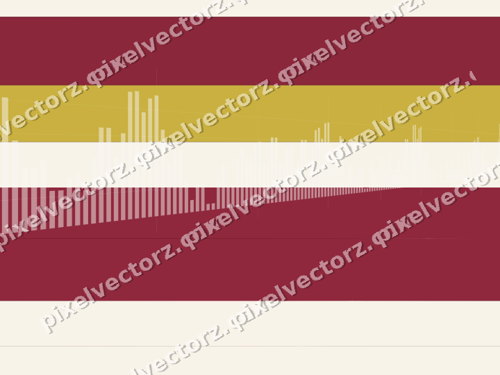 Glowing neon chart background in pink and red