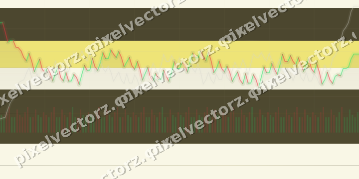 Glowing neon chart background in amber and yellow