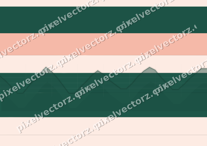 Glowing neon chart background in green and orange