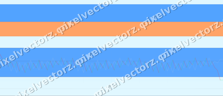 Glowing neon chart background in blue and red