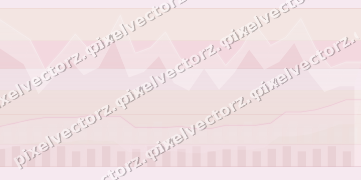 Glowing neon chart background in pale pink and pale red