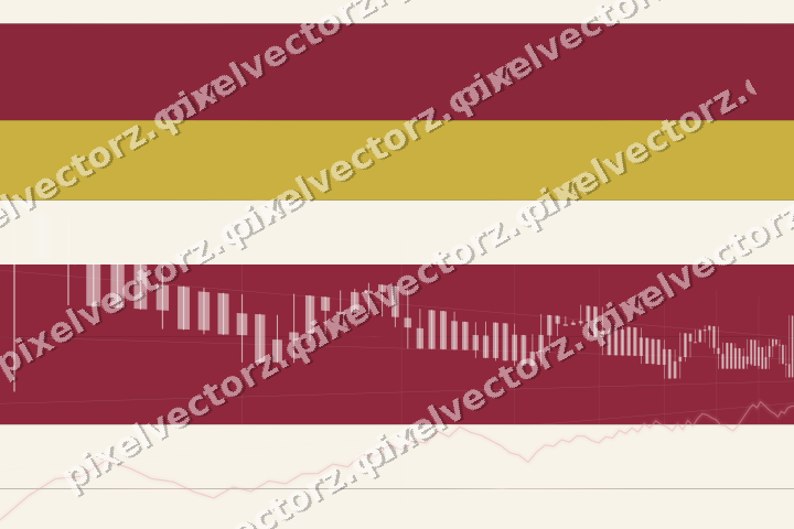 Glowing neon chart background in pink and red
