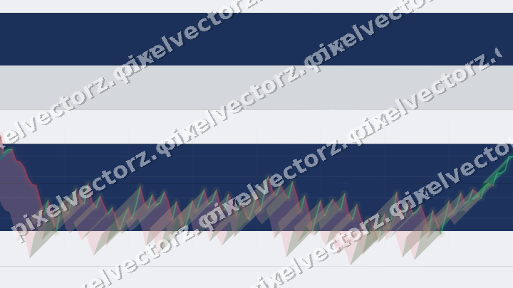 Glowing neon chart background in blue