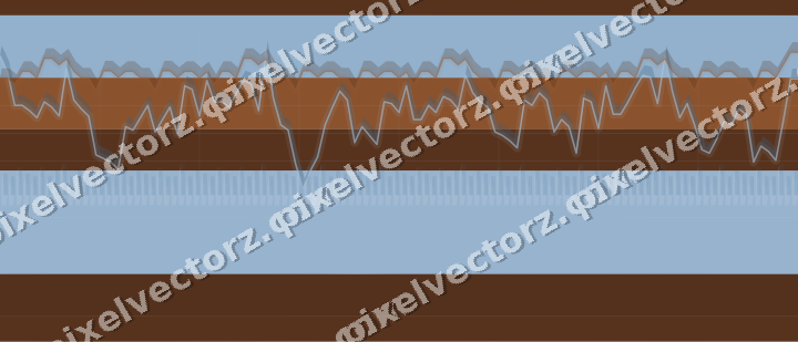 Soft pastel chart background in blue and orange
