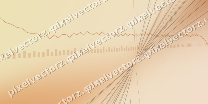 Soft pastel chart background in orange and teal