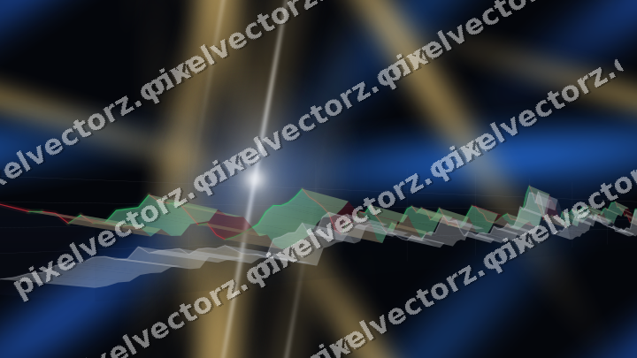 Nahtloser Neon Diagramm Hintergrund in Blau und Bernstein