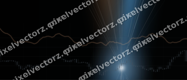 Leuchtender Neon Diagramm Hintergrund in Blau und Orange
