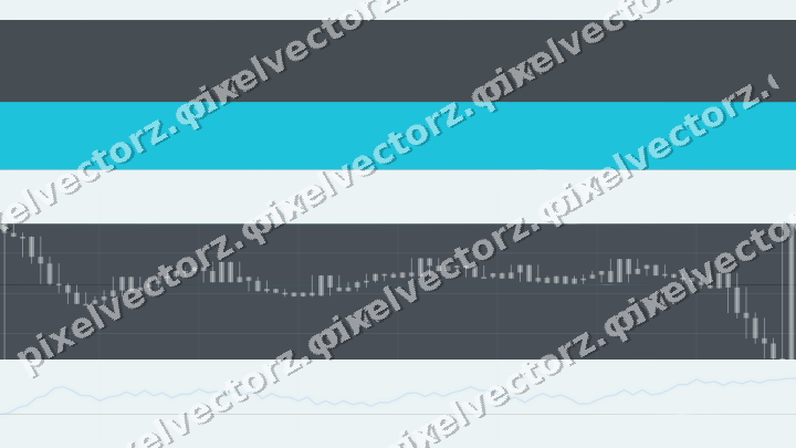 Glowing neon chart background in blue and teal