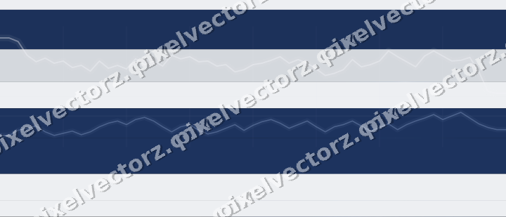 Glowing neon chart background in blue